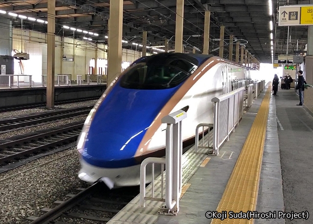 JR上越新幹線「とき314号」　燕三条駅入線