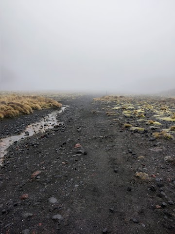 Tongariro Alpine Crossing Foggy Day