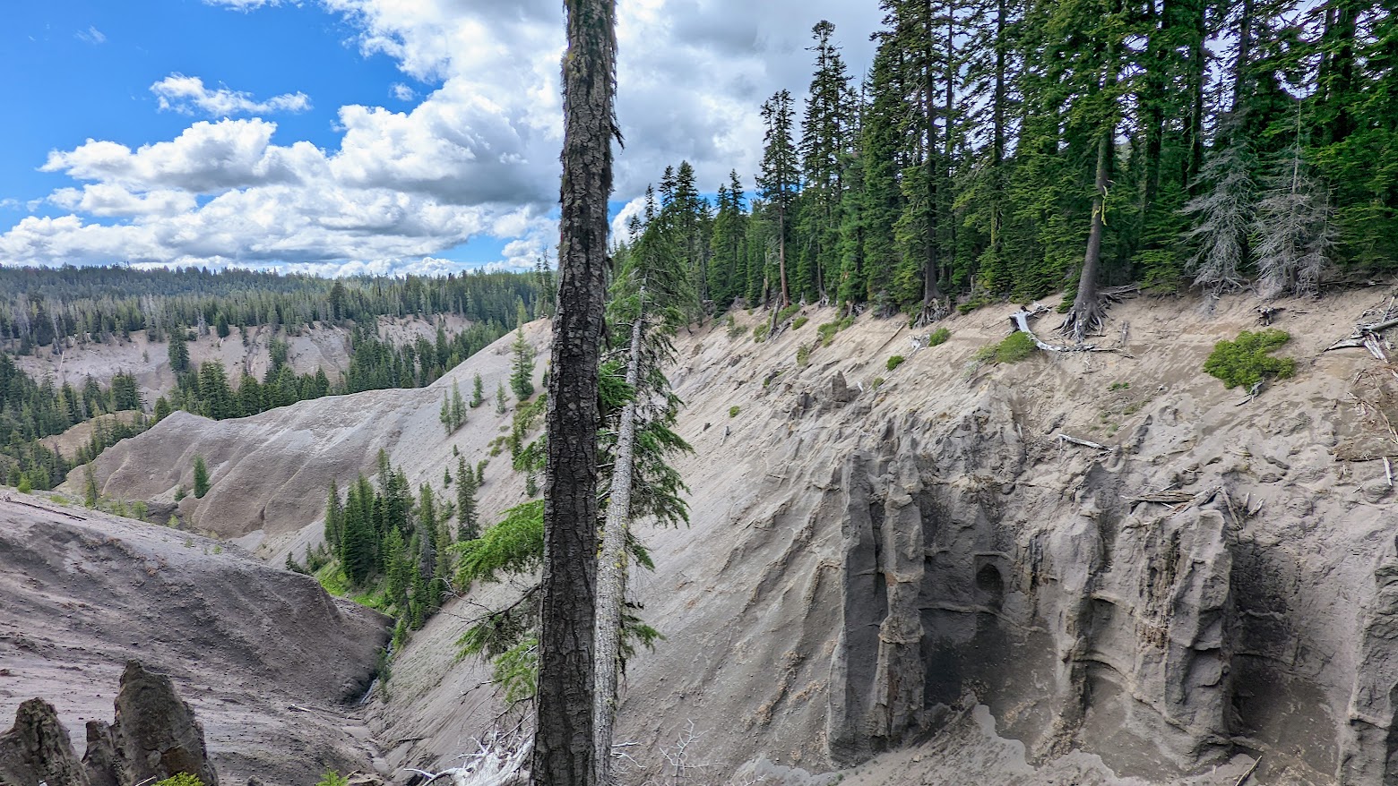 Crater Lake National Park, Godfrey Glen trail view of pinnacles