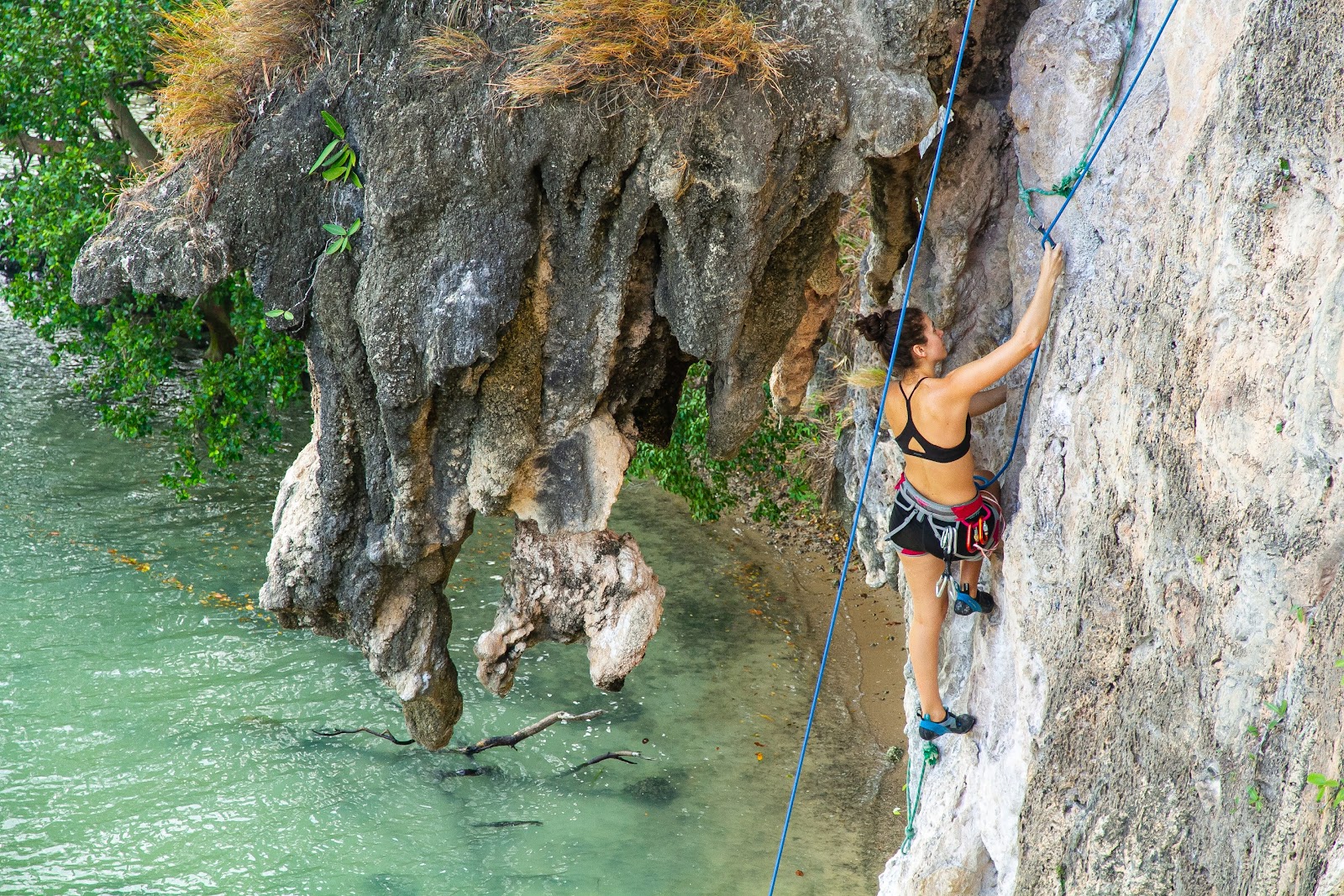 Rock Climbing at Railay Beach Krabi