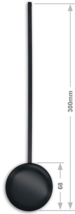 Pendulum Rod & Bob, 68mm black