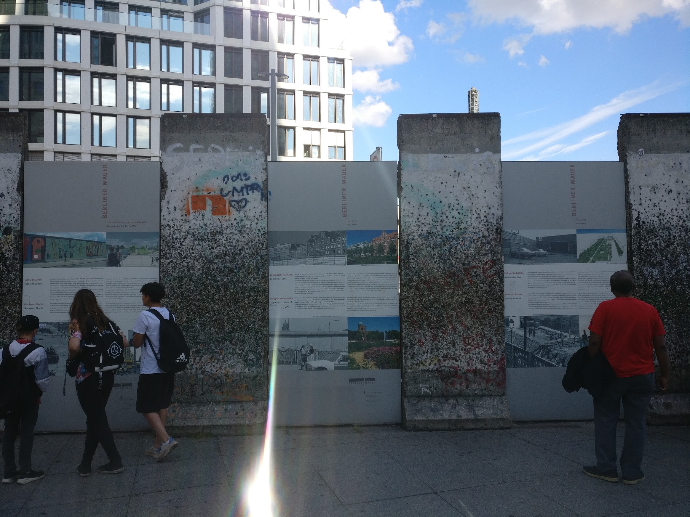 Rest of Berlin wall at Potsdamer Platz