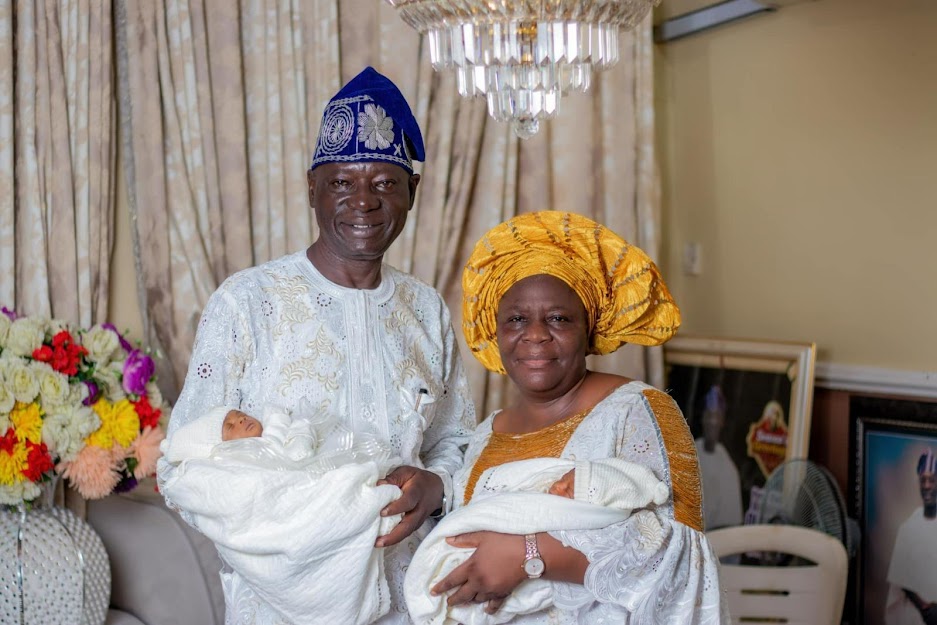 Nigerian Couple Welcome Twins After 32 Years Of Waiting (After So Many Failed IVF)