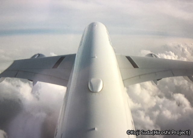 JAL A350　JALオリジナルカラー　プライベートモニターの映像_02