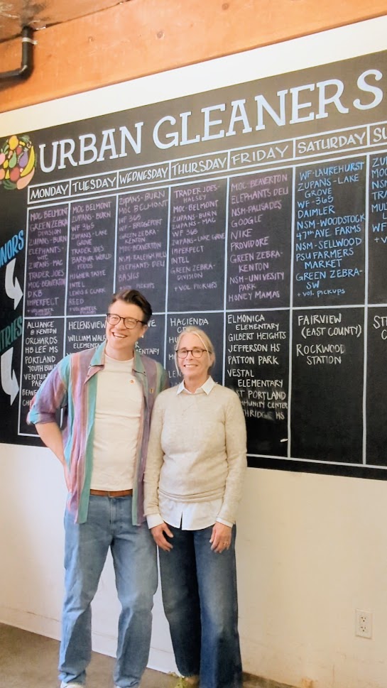 Urban Gleaners, collecting and redistributing food before it can go to waste in Portland, Oregon, and a partner for the Upcycled Ice Cream by Salt and Straw