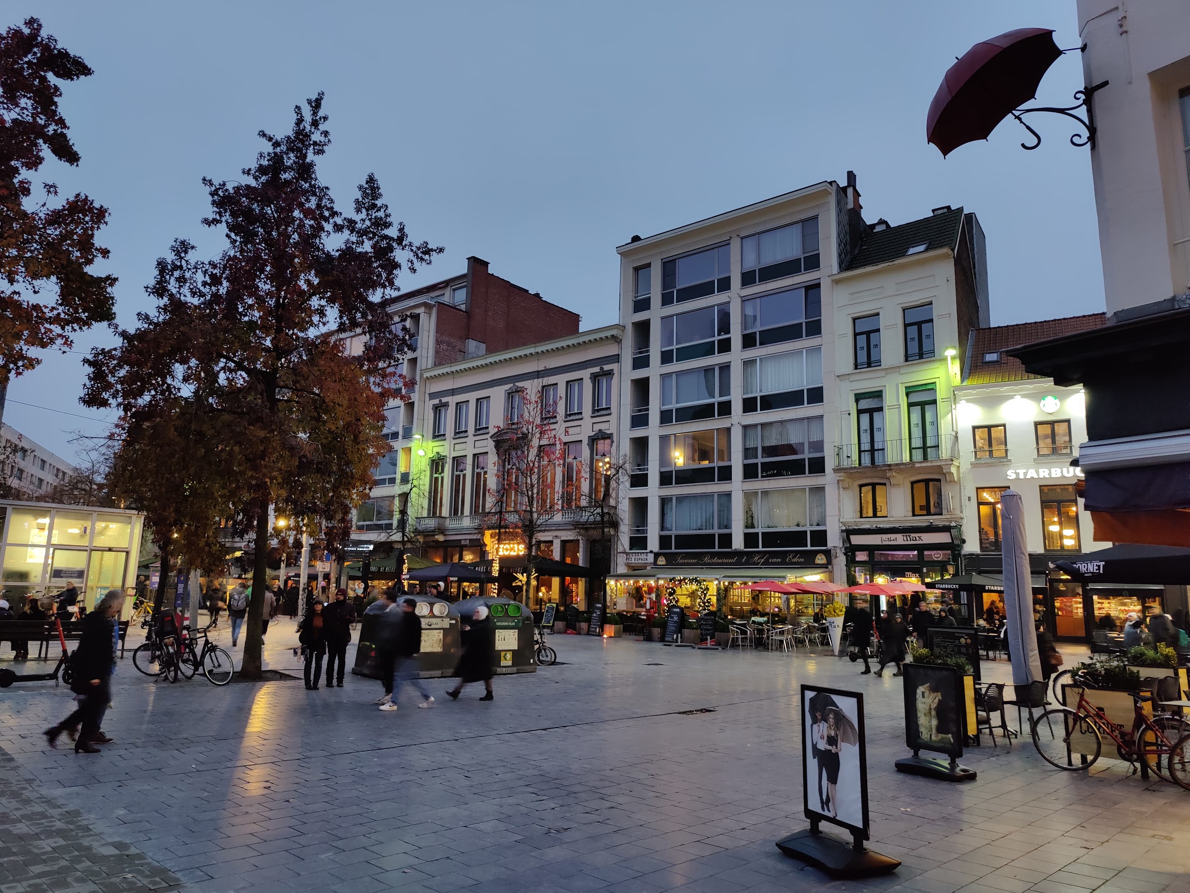 A street in the city center.