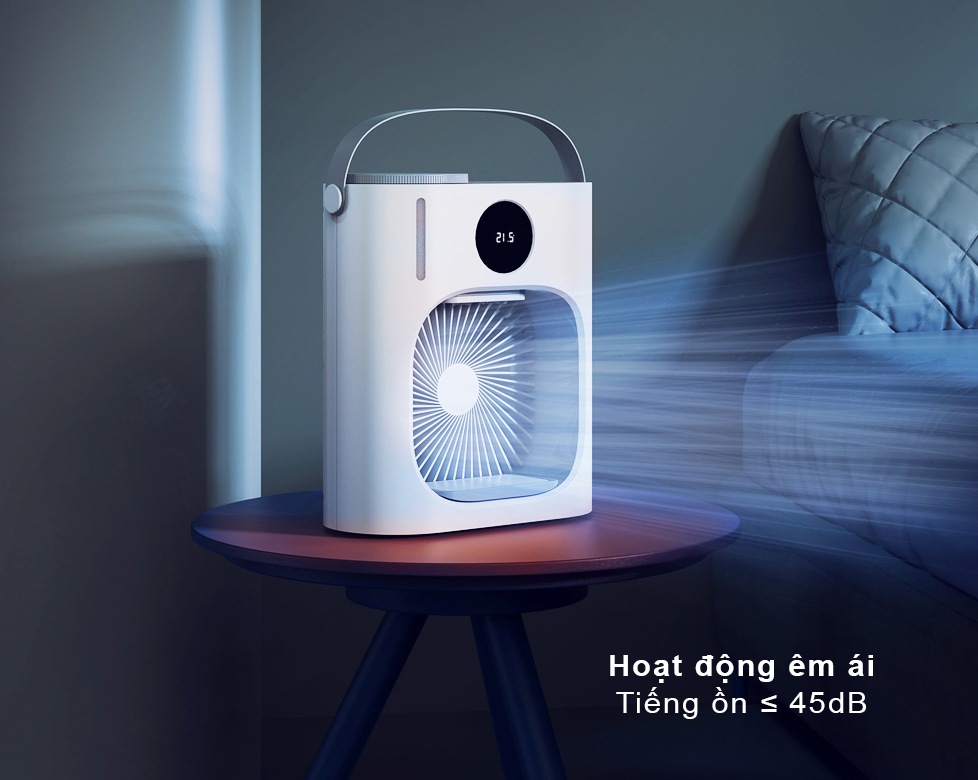 Quạt hộp mini để bàn Xiaoda CL08 hoạt động êm ái với tiếng ồn dưới 45dB