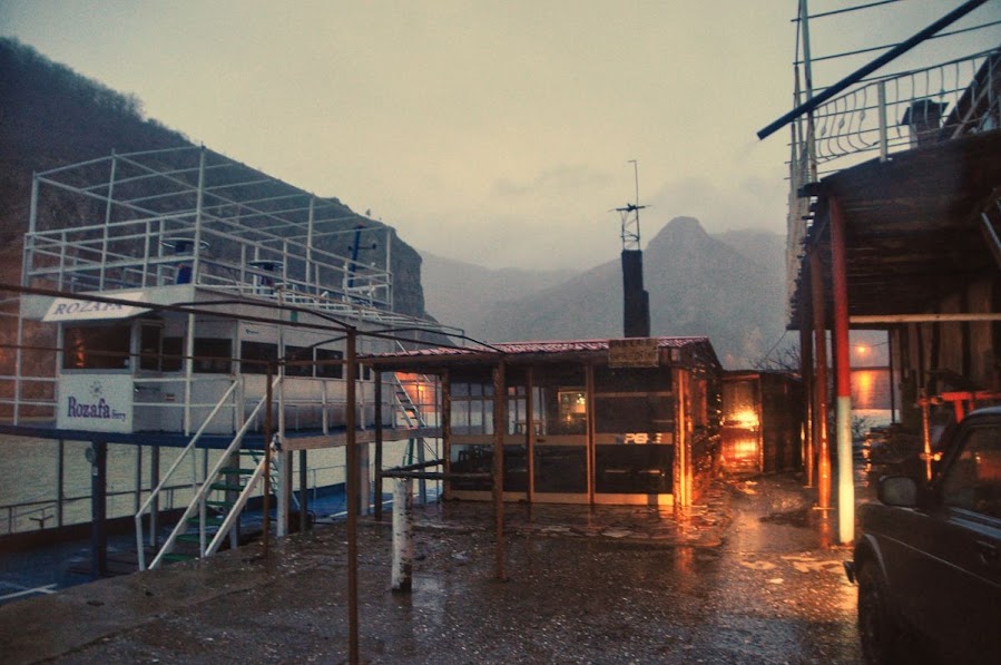 The ferry terminal at Drini Lake in Shkoder County, Albania