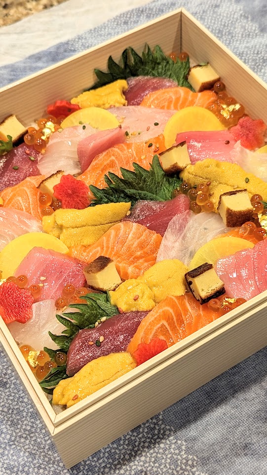 KinKan Bento Boxes - holiday bento boxes from KinKan LA for takeout, Chirashi Heaven Bento