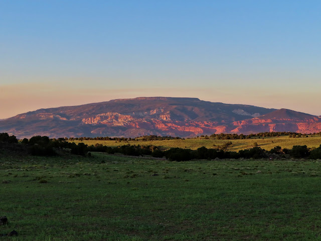 View of Thousand Lake Mountain from camp