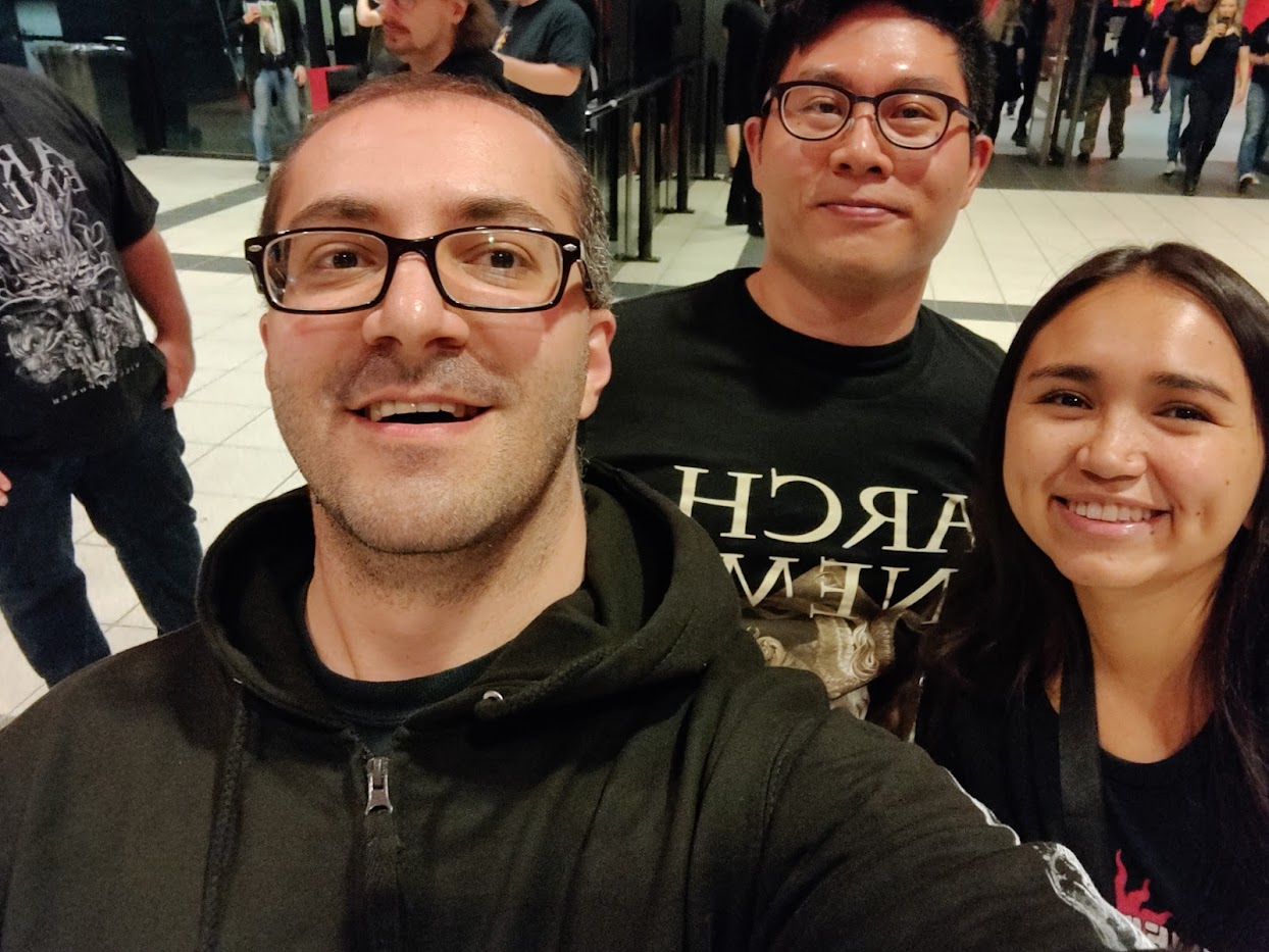 Selfie at the Arch Enemy + Behemoth concert