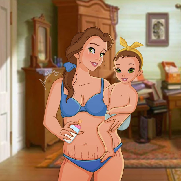 Inspired by Her Own Pregnancy Journey, Artist Anna Belenkiy Depicted Disney Princesses as Moms-to-be