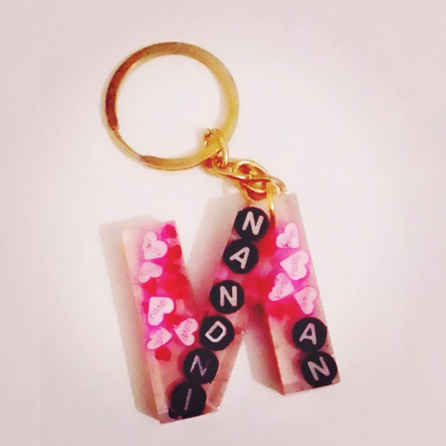 Handmade Resin Customized Key Ring