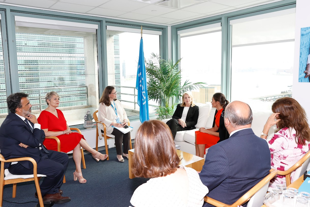 Letizia headed for the second leg of the day which included a meeting with the UNICEF Director