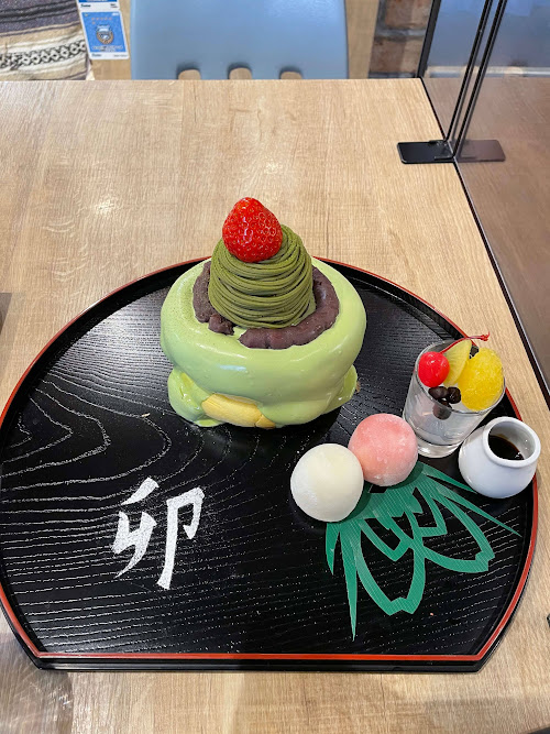 抹茶モンブラン　パンケーキ