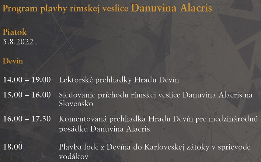 Piatok 5. augusta 2022