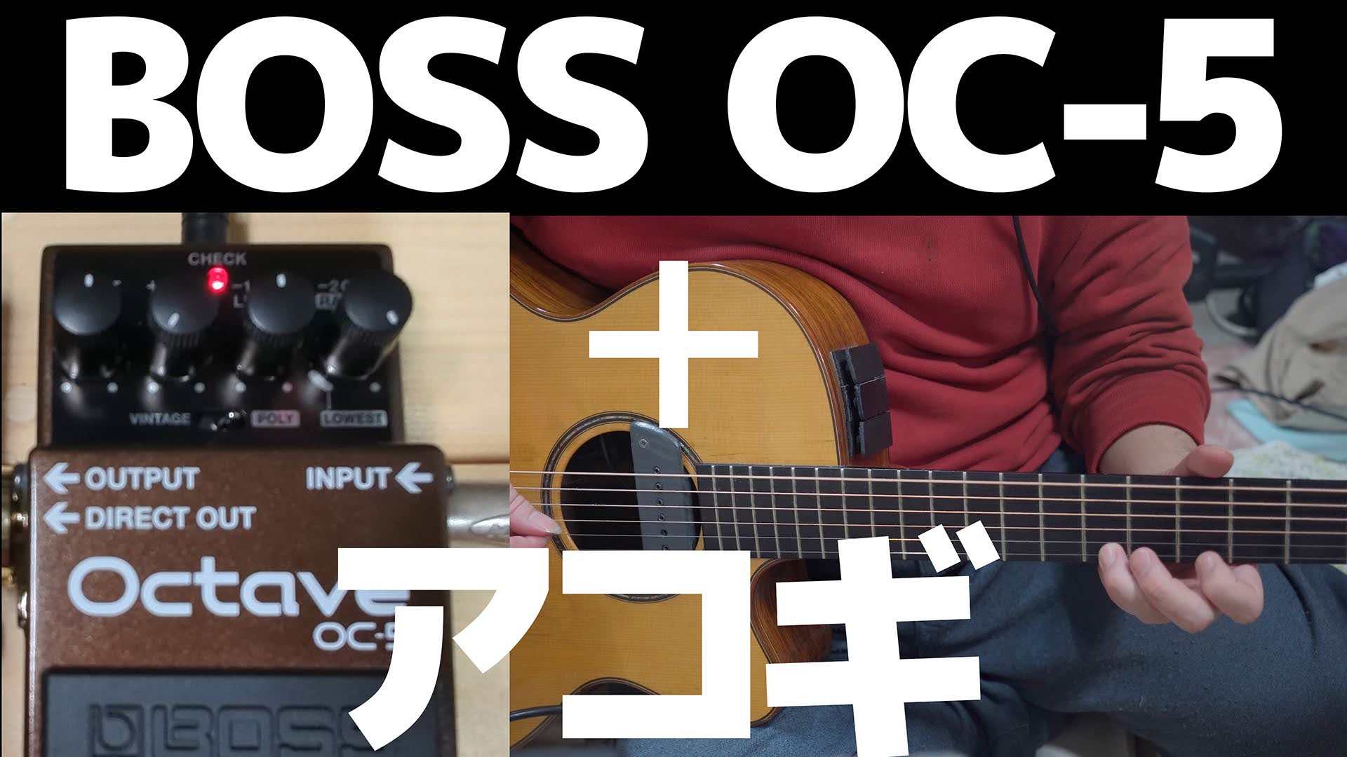 BOSS OC-5をアコギで使う！