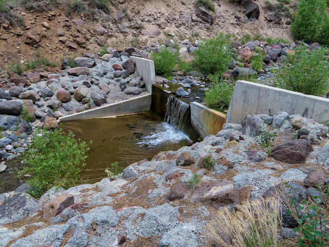 Fish migration barrier on Boulder Creek