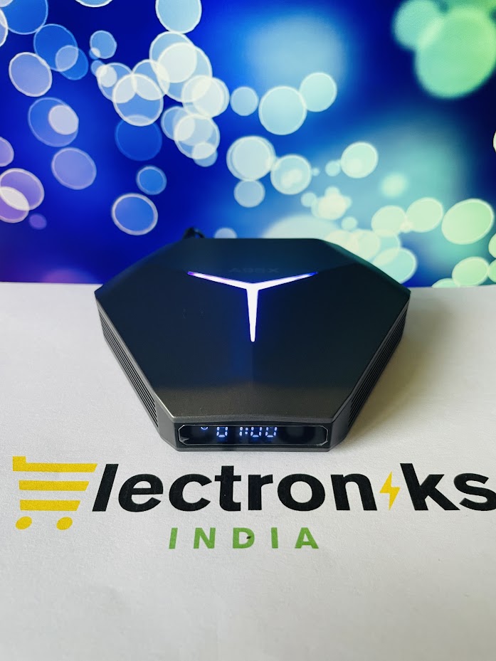 E-india a95x f4 amlogic s905x4 smart android 11 tv box 4k hd youtube 4gb ram 64gb 128gb rom 2.4g/5ghz wifi rgb light set top box