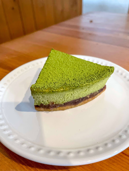 抹茶チーズケーキ背面