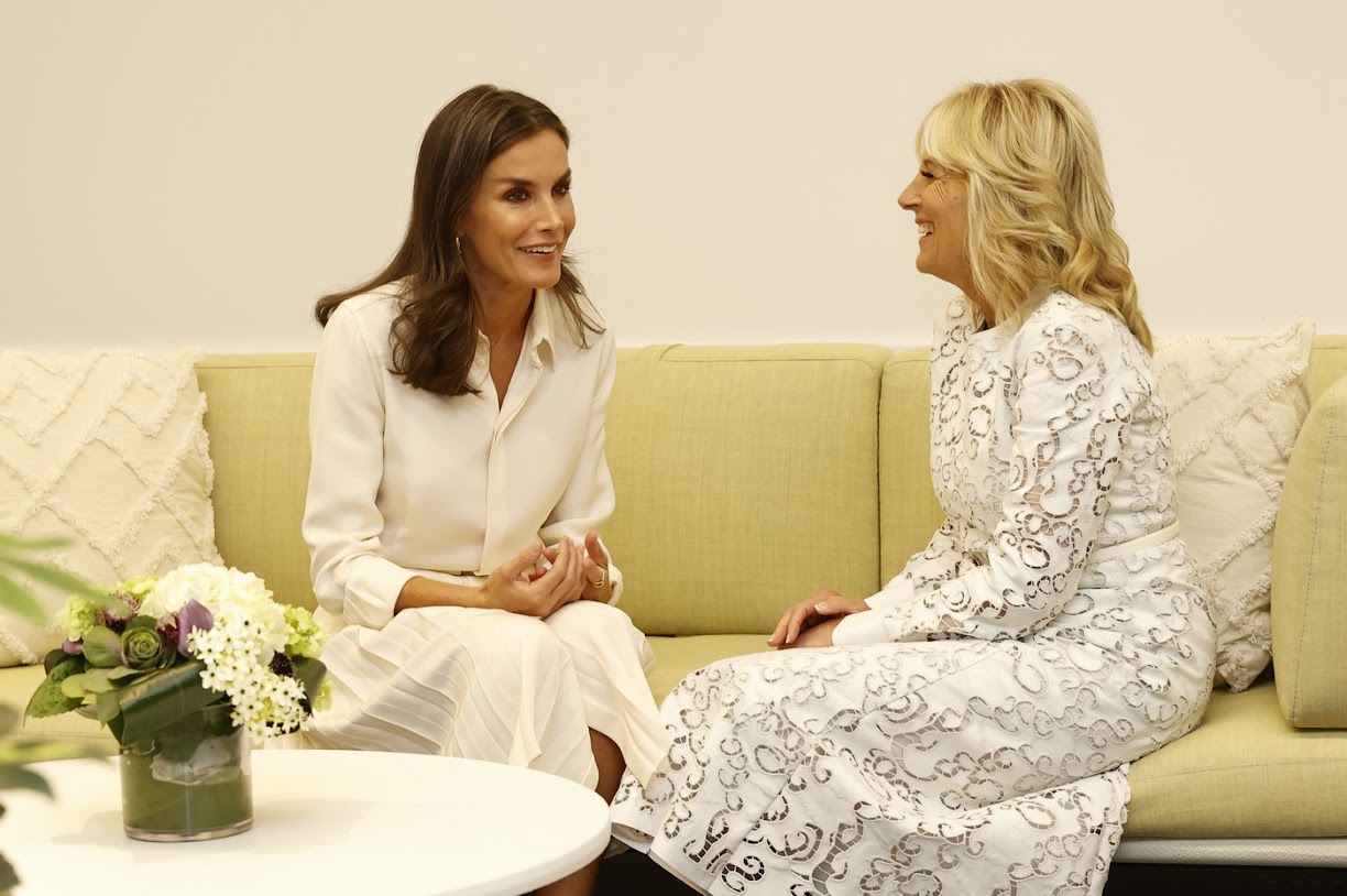 Queen Letizia and Dr Jill Biden marked World Cancer Research Day ...