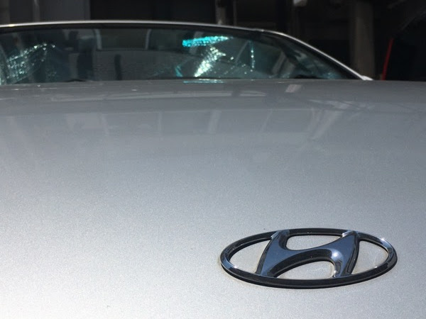 HUNDAIの車自体が珍しい