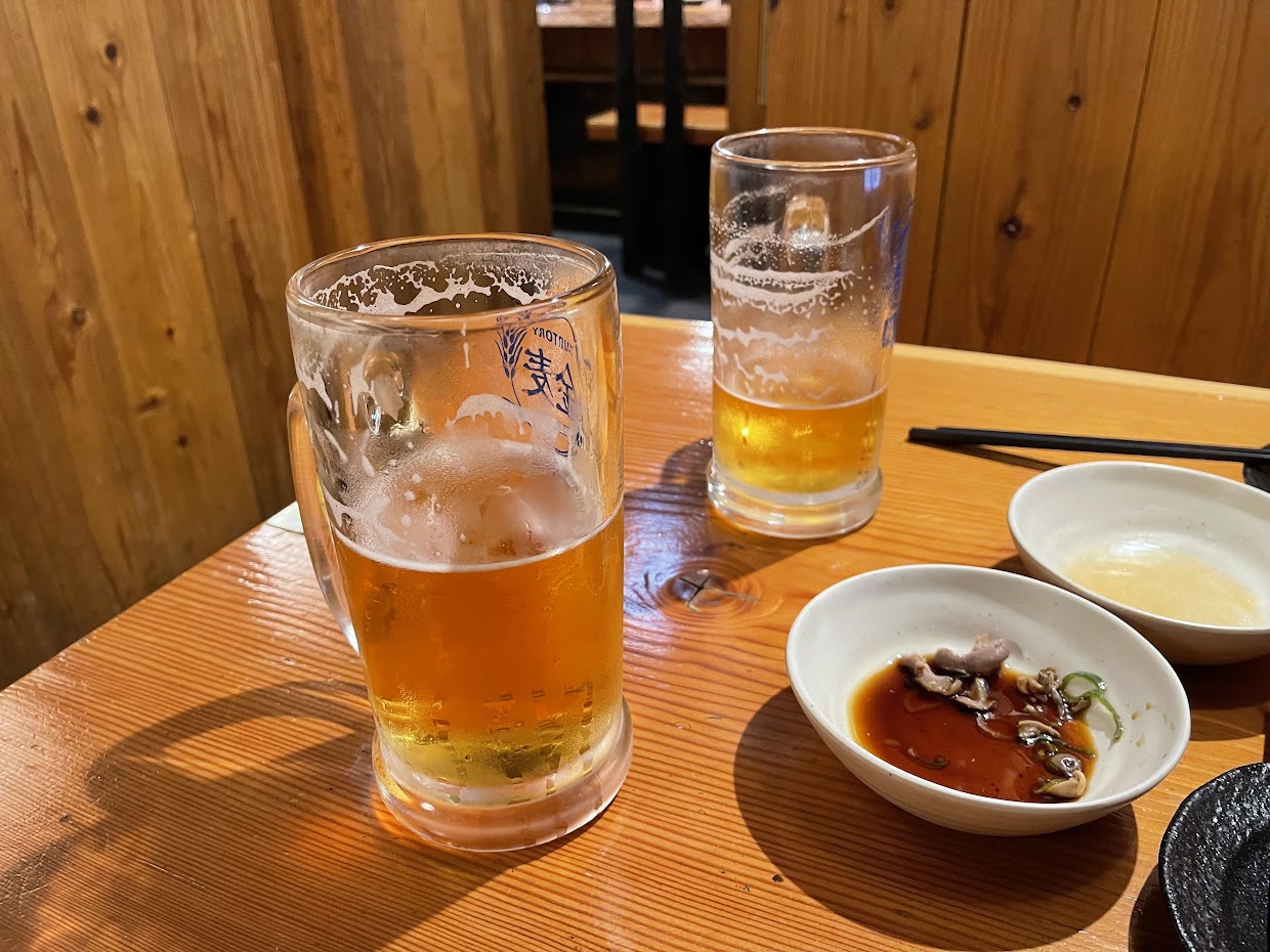 ダブルヘッダーで飲みに行こう