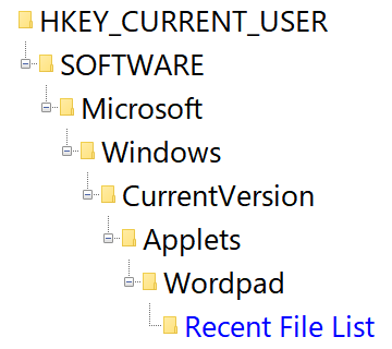 Recent File List