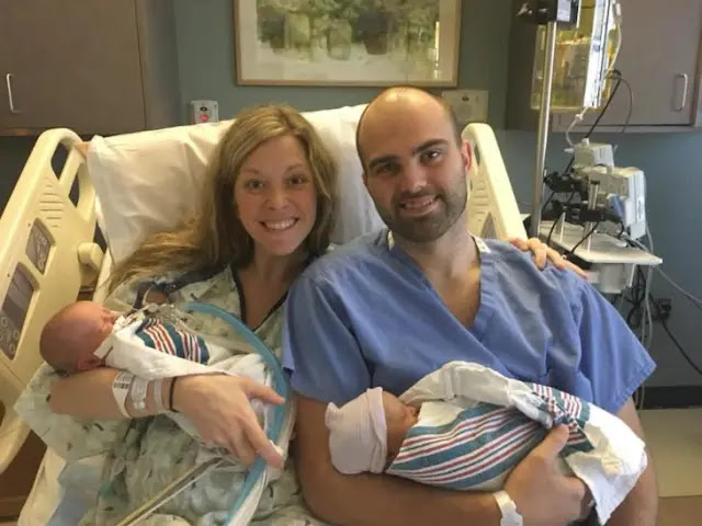 Woman in labour for 47 hours finds out she’s having twins when doctors spot a second head crowning