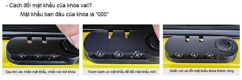 ổ khóa TSA của vali Aoweila 8180 