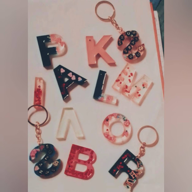 Handmade Resin Customized Key Ring