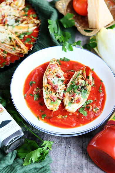 Baked Belgian Endive with Tomato Passata