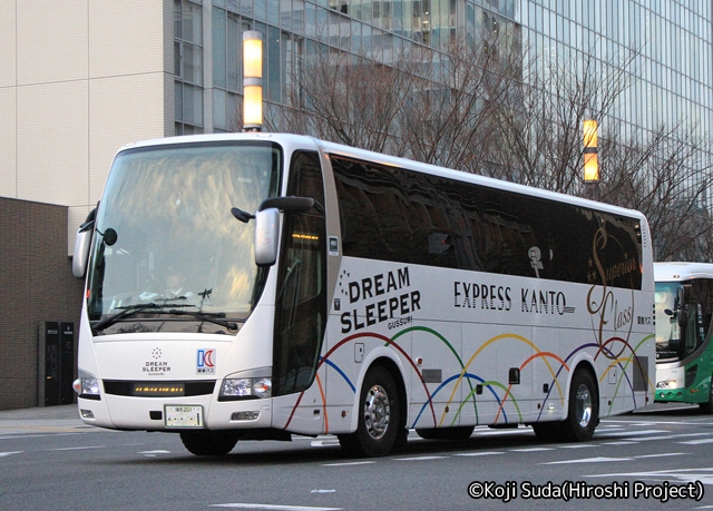 関東バス「ドリームスリーパー東京大阪号」　･･･1　大阪なんばにて