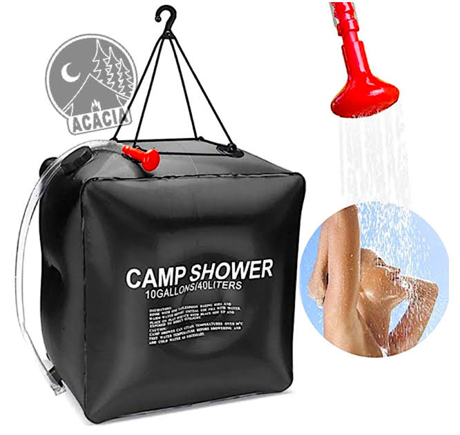 Ducha camping negra 15 l