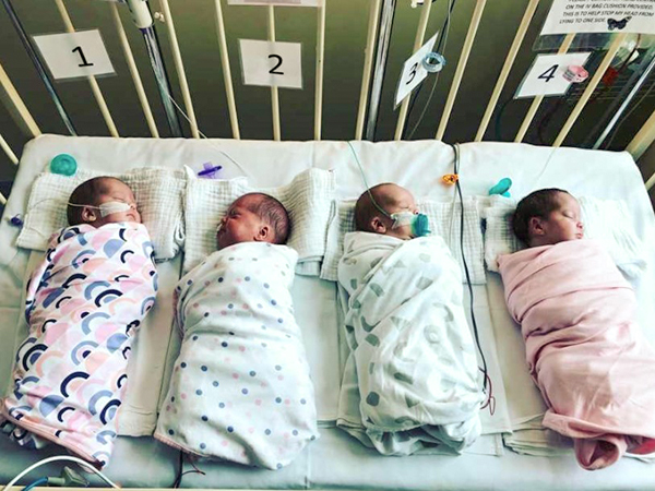 Mom Welcome The First Set Of Quadruplets In New Zealand After Infertility Struggle