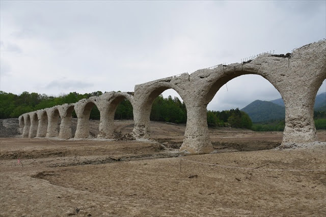 タウシュベツ川橋梁跡