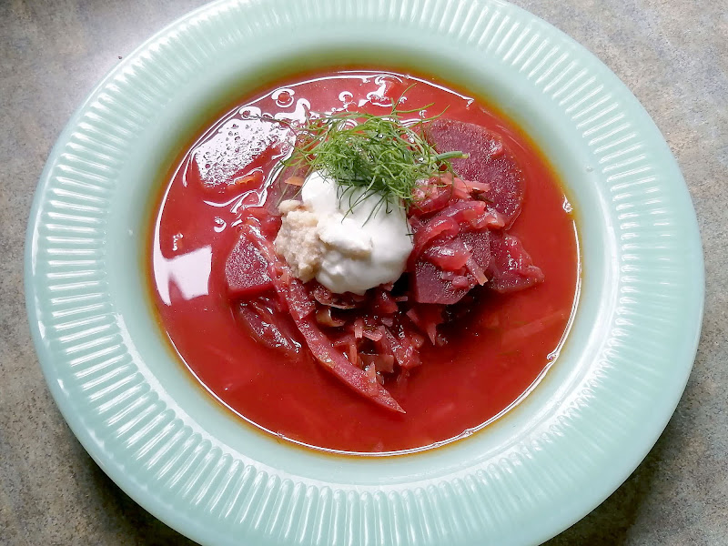 Borscht (beet soup)