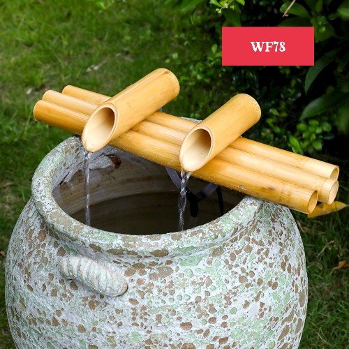 Handcrafted Bamboo Lucky Flowing Water fountain