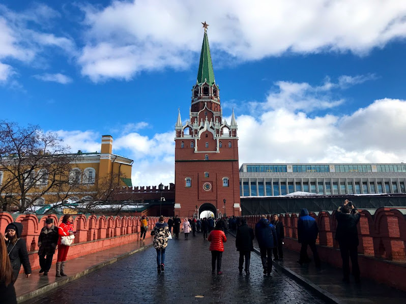 The tourist entrance to the Kremlin