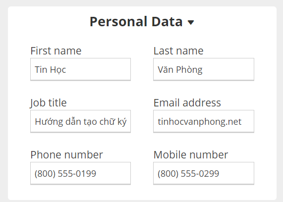 tạo chữ ký Gmail đẹp online