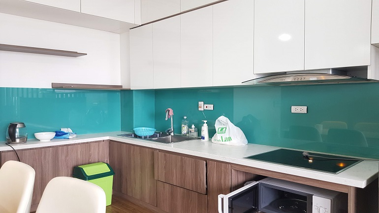 Balcony 1 – bedroom apartment with lake view in Nhat Chieu street, Tay Ho district for rent