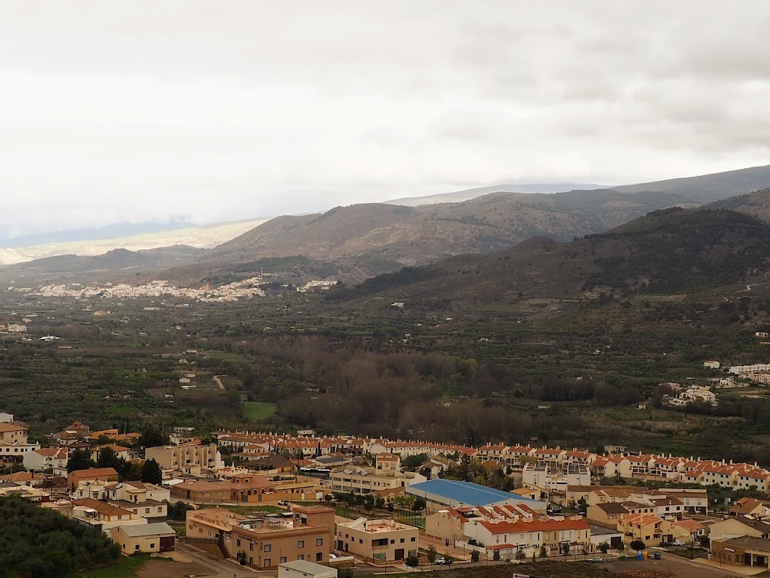 Valle del Andarax. Fondón en primer término y al fondo Laujar de Andarax.
