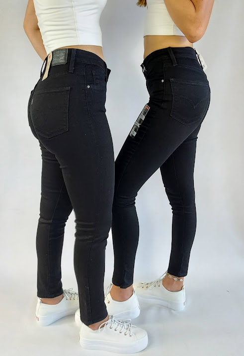 Jeans para dama Levis 721-0024 High Rise Skinny color negro 