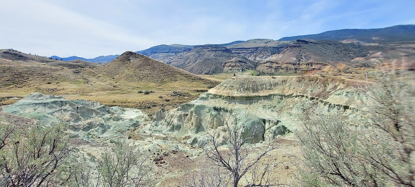 Visiting the Clarno Unit and Sheep Rock Unit - at Sheep Rock Unit, the Blue Basin is probably the most famous area, but another alternative is at the Foree Area with two shorter easier trails, one which is stroller/wheelchair accessible