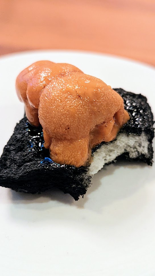 Nodoguro popup themed Izakaya in the Canaries - Charcoal Uni Bite