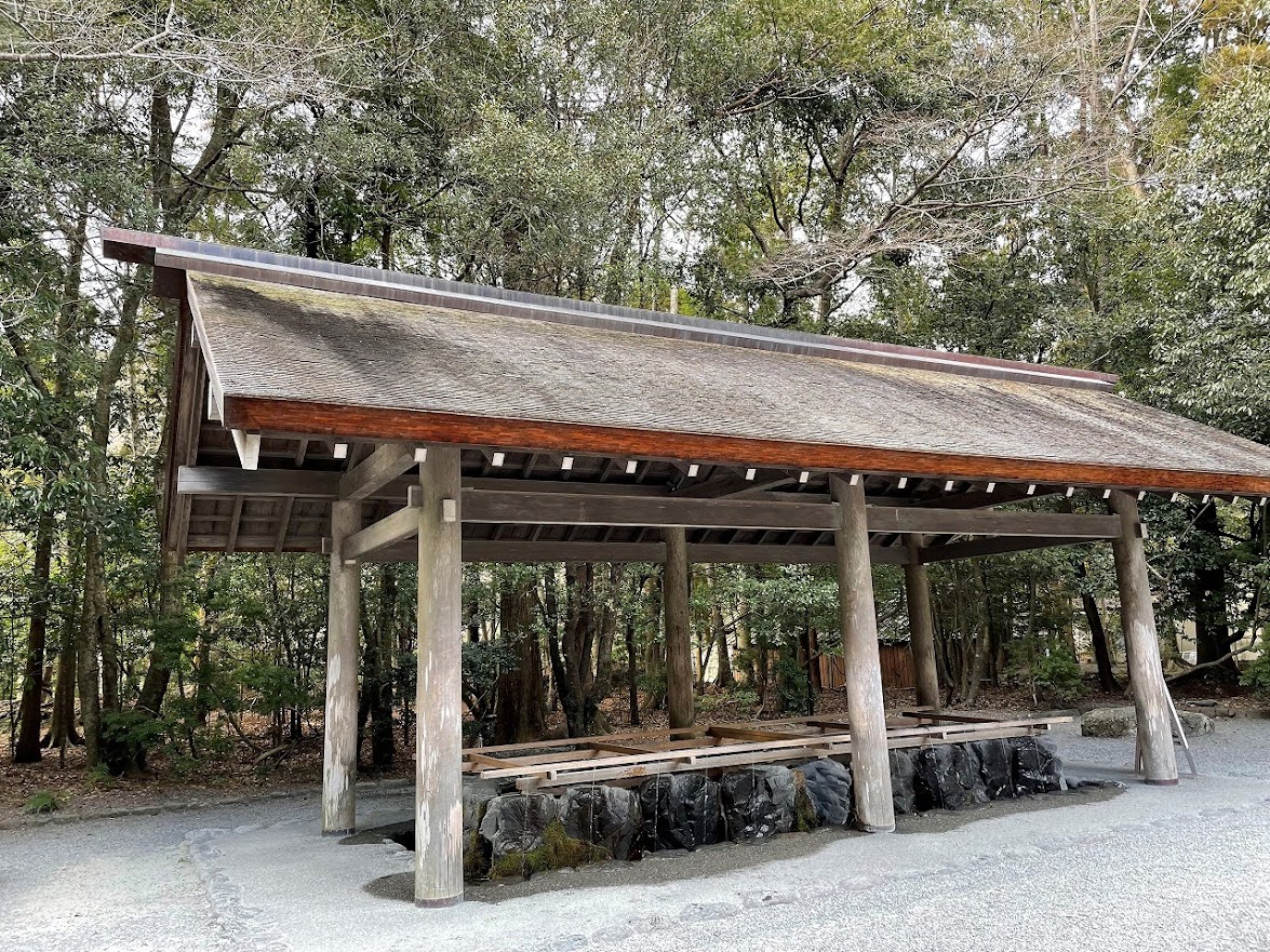 伊勢神宮　内宮　手水舎