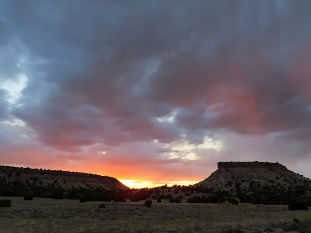 Thursday's sunset from camp