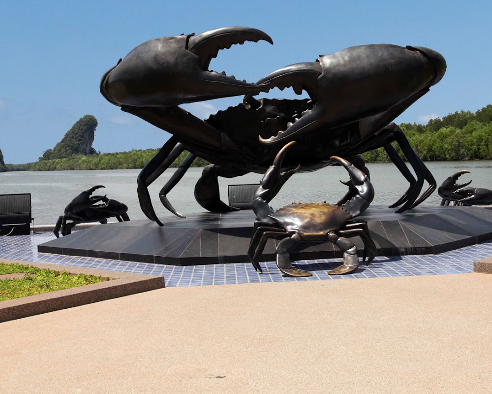 The Black Crab Sculpture in Krabi Town