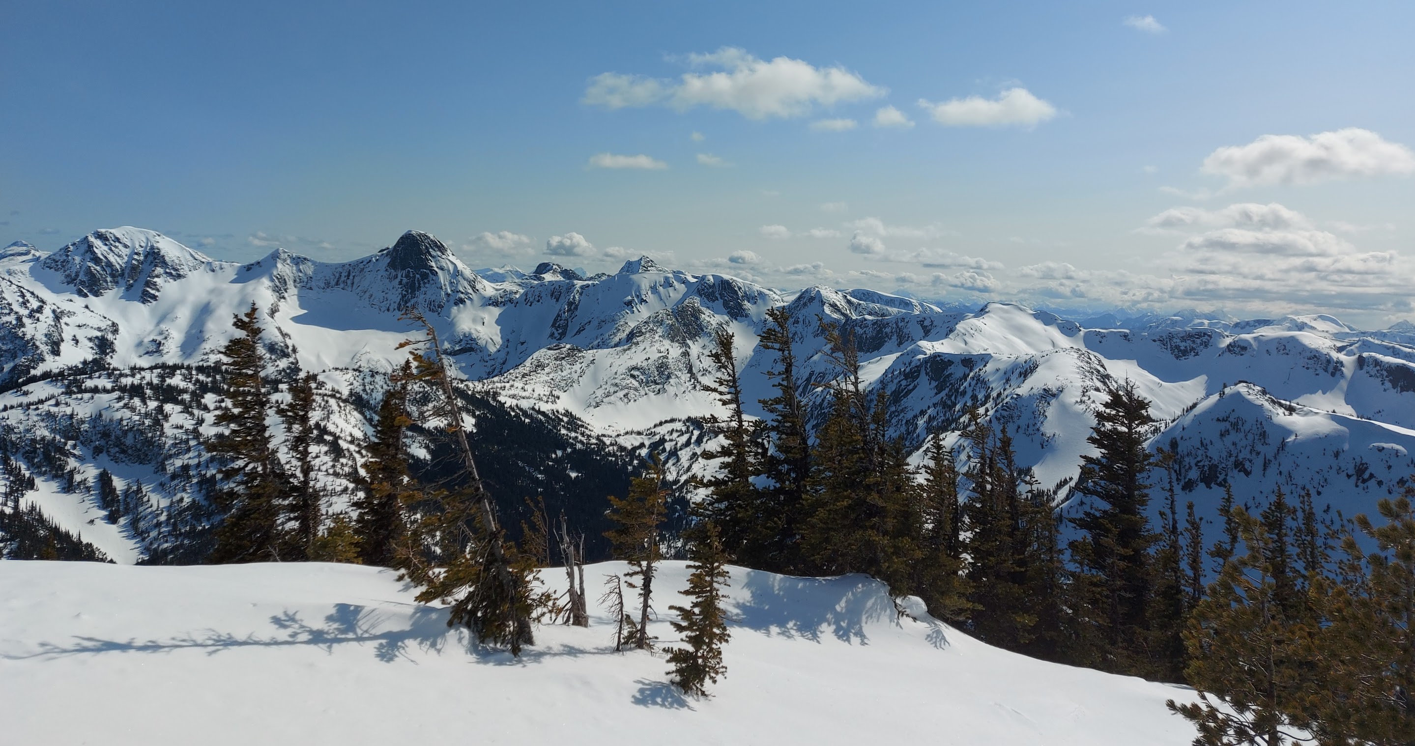 Mountain top view, showing potential ridgetop traverse from Zum to Zupjok