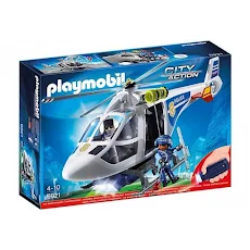 Đồ chơi mô hình Playmobil Trực thăng cảnh sát với đèn LED